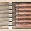 Coffret 6 couteaux à steak Laguiole C. DOZORME lames dentelées manches bubinga