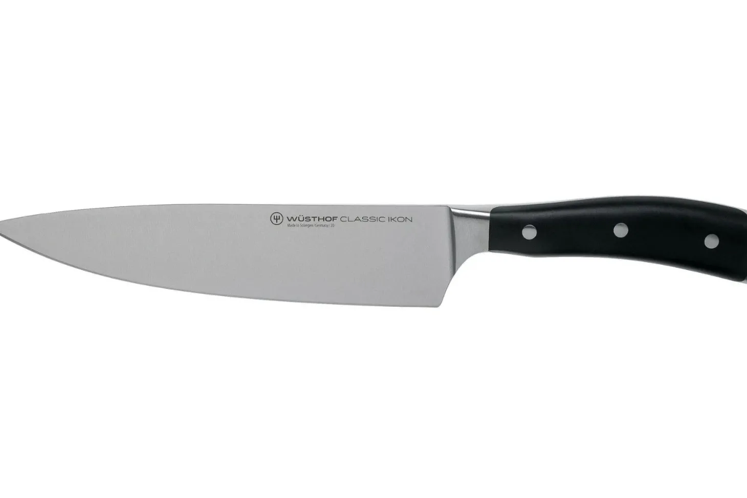 Coffret 3 couteaux Wüsthof Classic Ikon forgés - office 9cm + tranchelard 20cm + chef 20cm