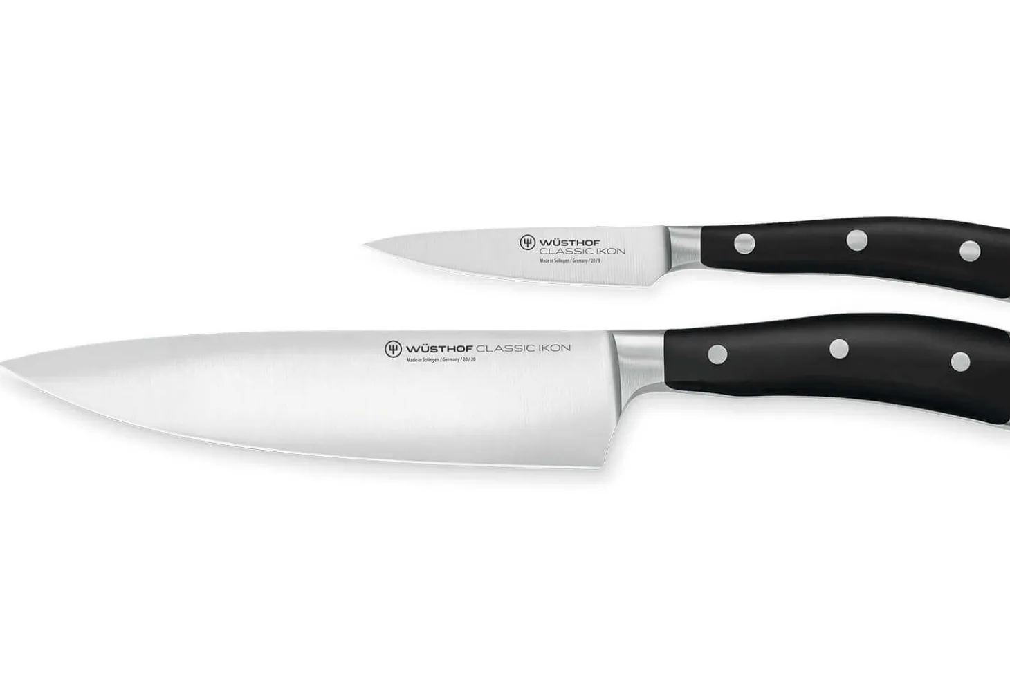 Coffret 2 couteaux Wüsthof Classic Ikon - office 9cm + chef 20cm