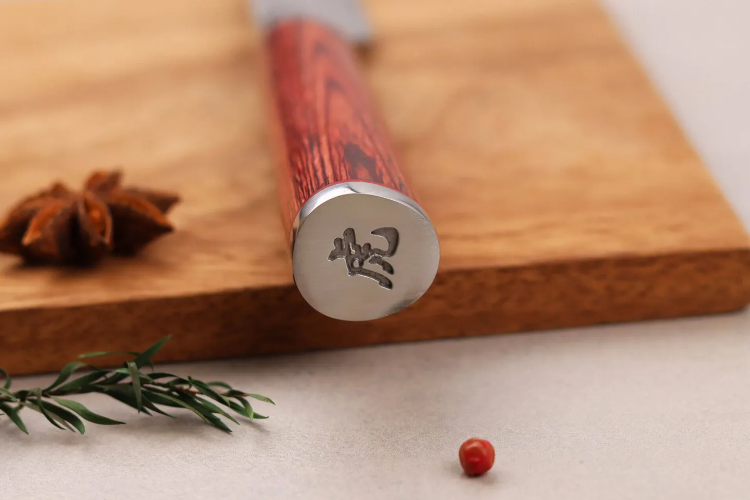 Coffret 3 couteaux Wusaki Pakka X50 pakkawood Santoku + Universel + Office