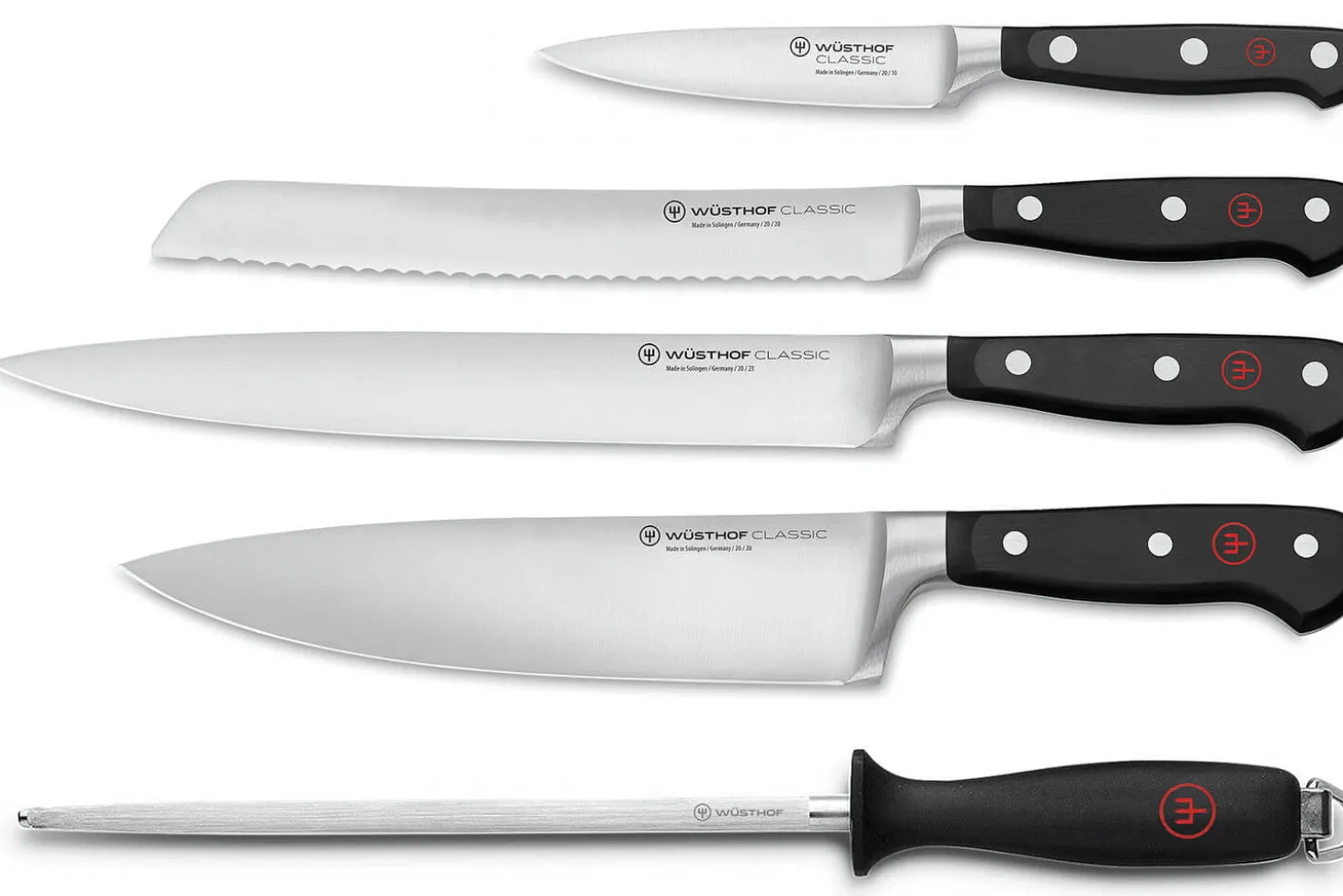 Coffret 4 couteaux Wusthof Classic forgés + 1 Fusil