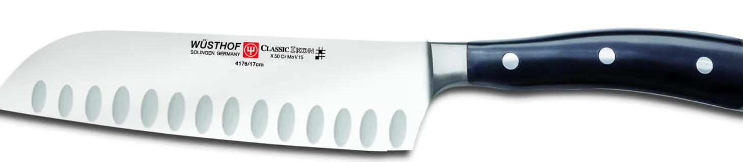 Coffret 2 couteaux Wusthof Classic Ikon - Santoku + légumes