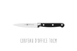 Coffret 3 couteaux Zwilling Professionnals S forgés Office + Trancheur + Chef