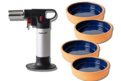 Coffret crème brûlée Mastrad 1 chalumeau + 4 ramequins