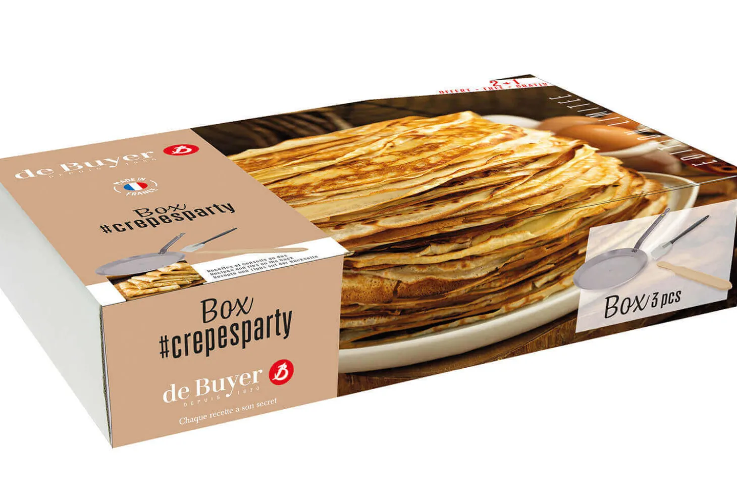 Coffret crêpes De Buyer Crepesparty 3 pièces