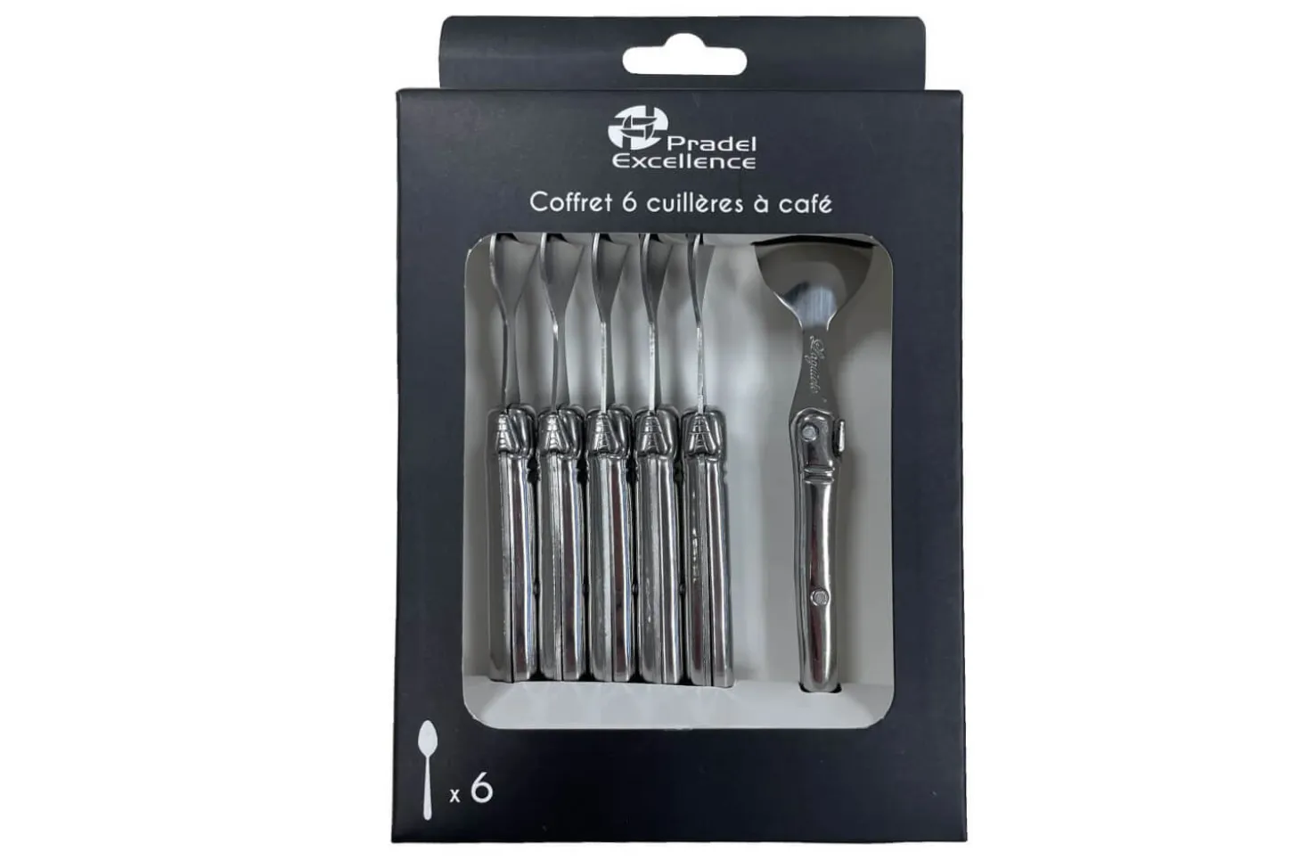 Coffret 6 cuillères à café Laguiole Tribloc