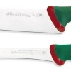Coffret de 2 couteaux de boucher professionnels SANELLI Premana manches verts ergonomiques