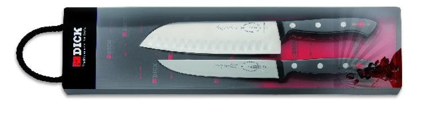 Coffret de 2 couteaux de cuisine pro DICK SUPERIOR santoku+cuisine