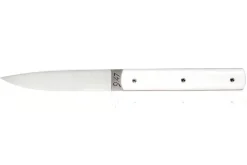Coffret de 6 couteaux de table faits mains Perceval 9.47 blancs