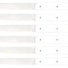 Coffret de 6 couteaux de table faits mains Perceval 888 blanc