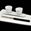 Coffret de 6 couteaux de table Forge de Laguiole Andrée Putman manches rivetés en ébène