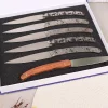 Coffret de 6 couteaux de table Le Coq Français Forêt