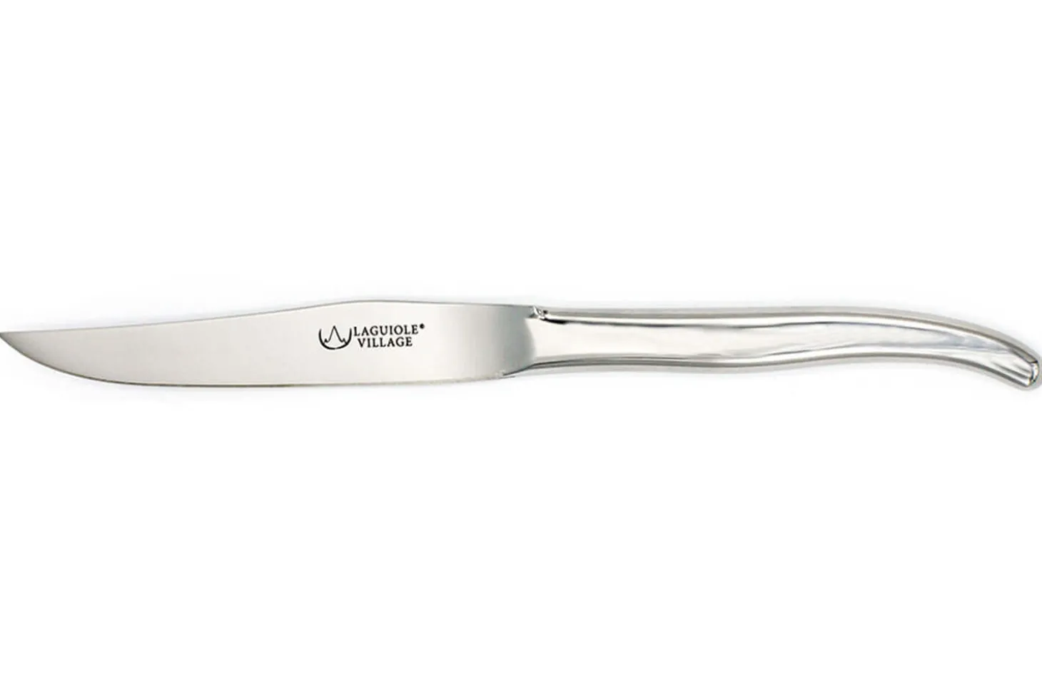 Coffret de 6 couteaux de table Laguiole Village Aéro en inox brillant