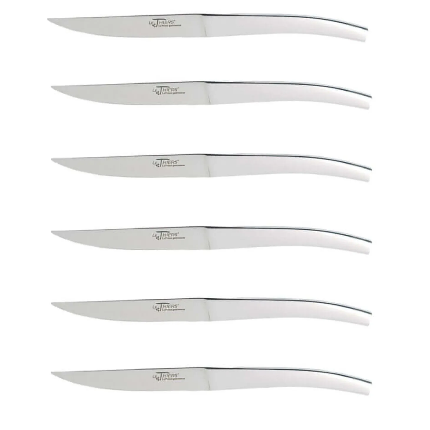 Coffret de 6 couteaux de table Thiers Au Nain tout inox