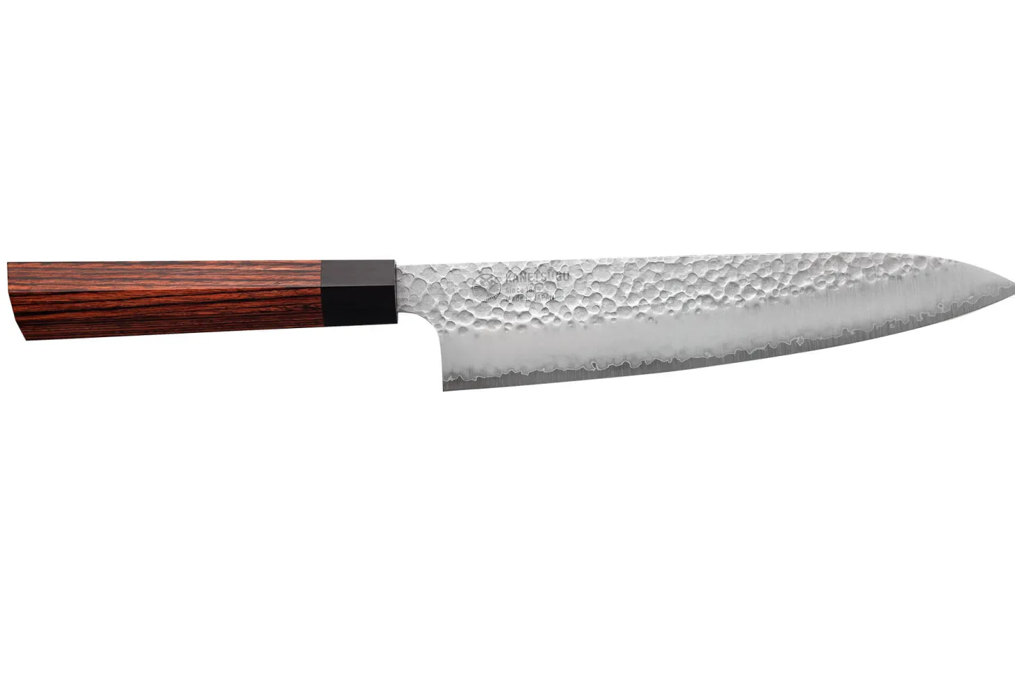 Coffret de 3 couteaux japonais Kanetsugu Heptagon Uto universel, chef et pain