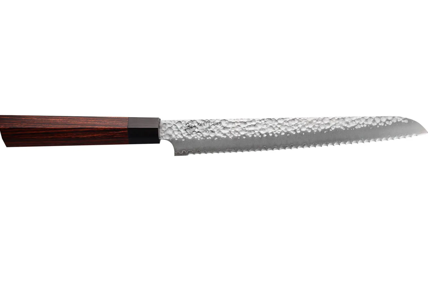 Coffret de 3 couteaux japonais Kanetsugu Heptagon Uto universel, chef et pain