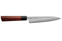 Coffret de 3 couteaux japonais Kanetsugu Heptagon Uto universel, chef et pain