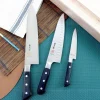 Coffret de 3 couteaux japonais MAC Professional office + chef alvéolé 20cm + chef 24cm
