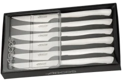 Coffret de 6 couteaux à steak Arcos acier inox monobloc lames lisses
