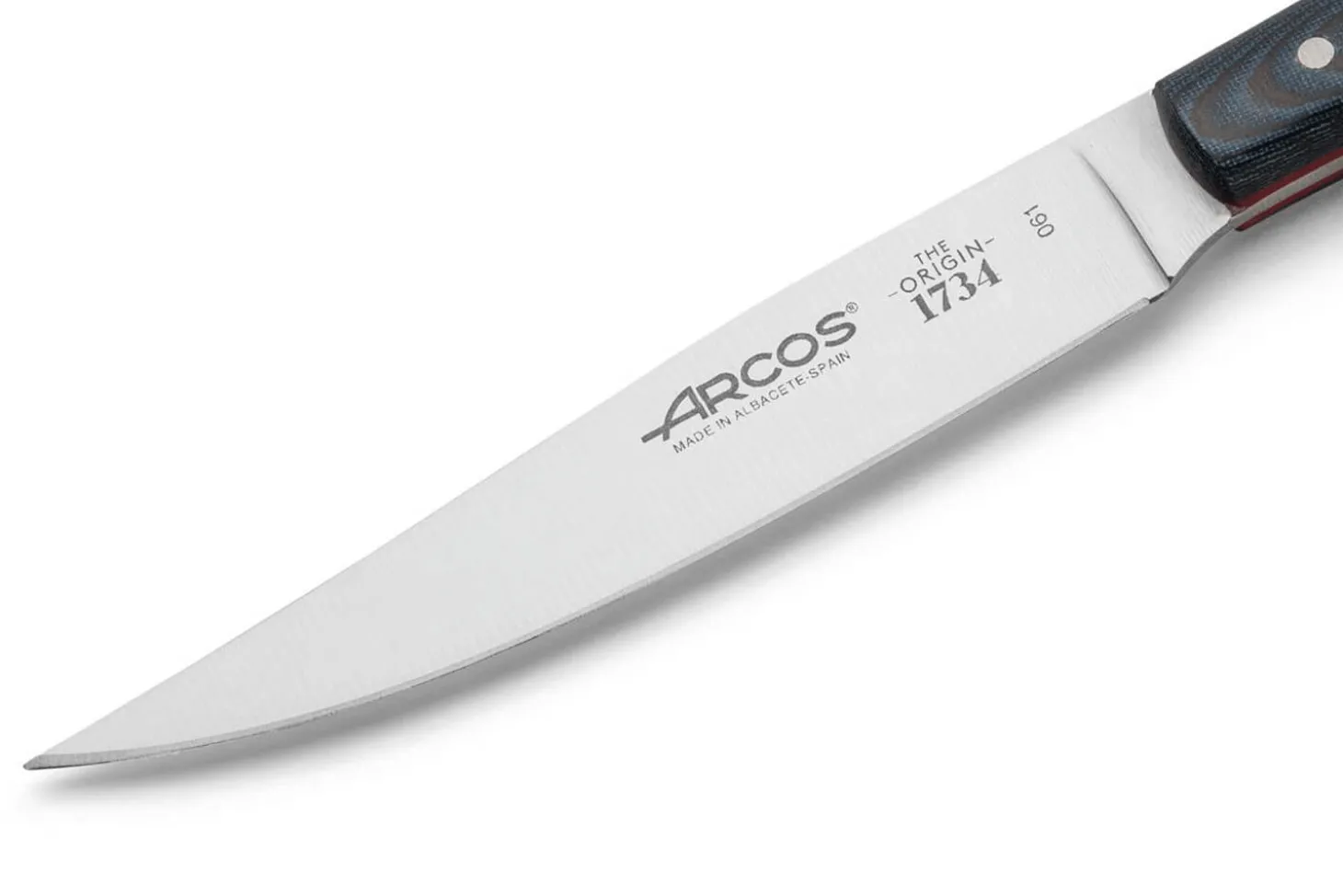 Coffret de 4 couteaux à steak Arcos The Origin manche micarta bleu
