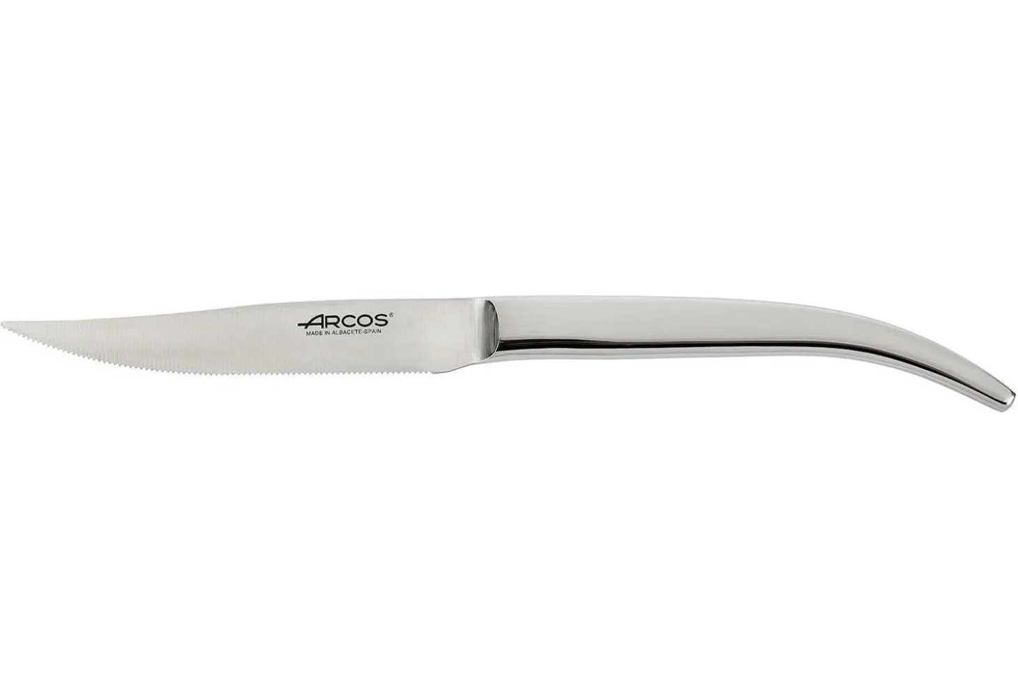 Coffret de 4 couteaux à steak Arcos Steel-Force tout en inox lame dentelée 11cm