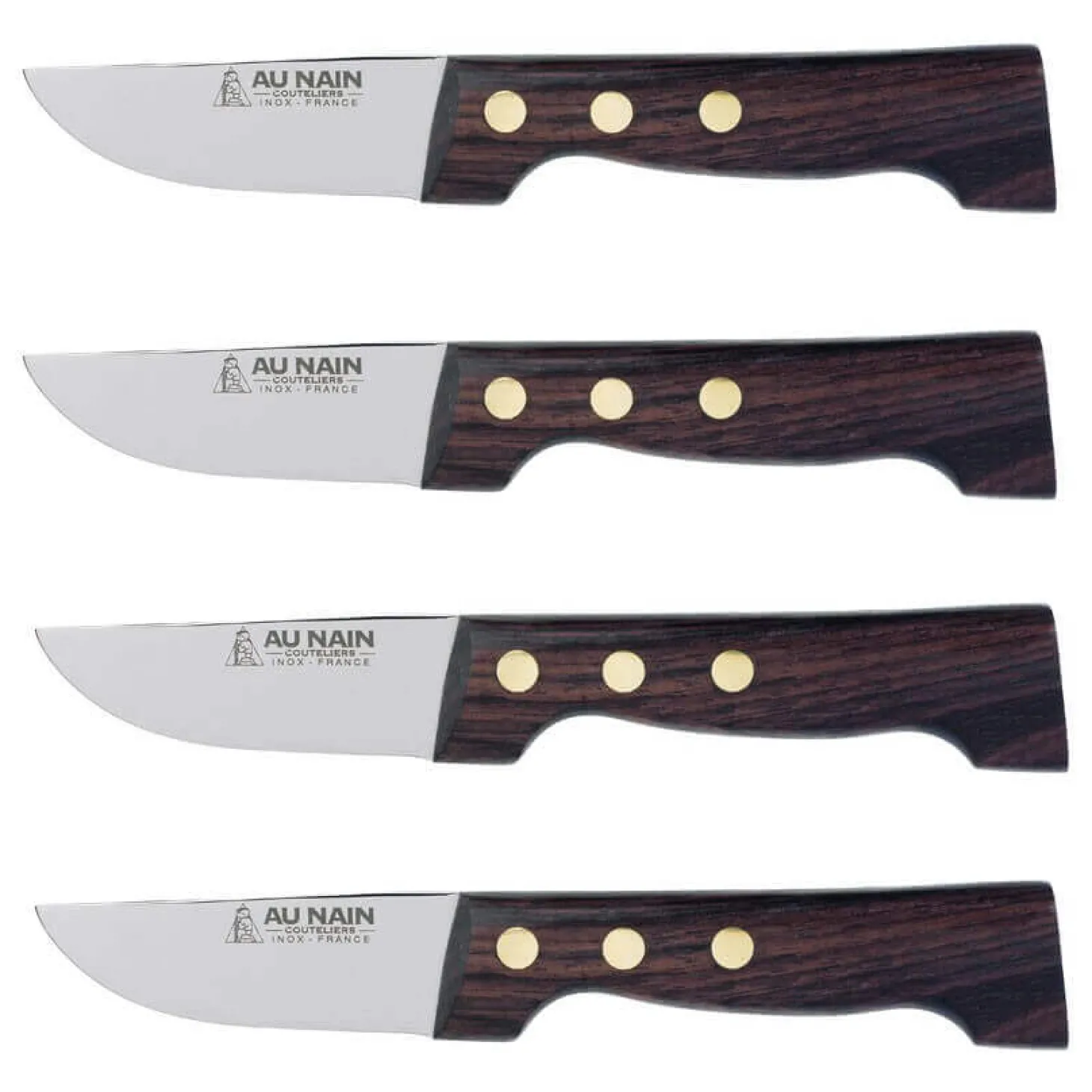 Coffret de 4 couteaux à steak le P'tit Boucher Au Nain fabrication française
