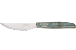 Coffret de 6 couteaux à steak/pizza Arcos lame dentelée 11cm manche bois bleu