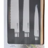 Coffret de 3 couteaux type japonais Kitchen Artist design authentique