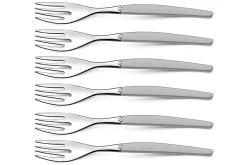 Coffret de 24 couverts de table Lou Laguiole Jet Sablé gris inox 18/0