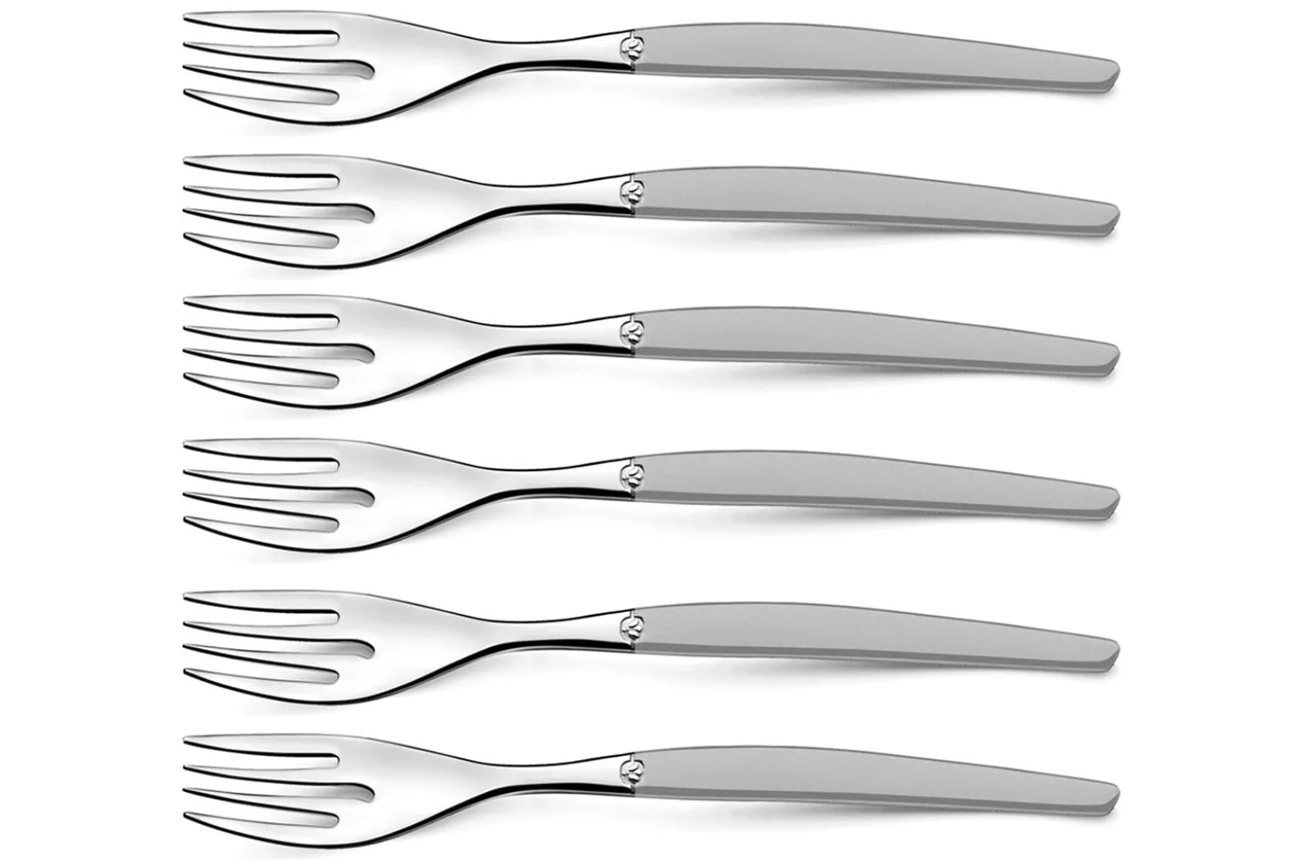 Coffret de 24 couverts de table Lou Laguiole Jet Sablé gris inox 18/0
