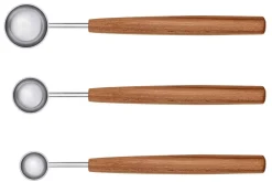 Coffret de 3 cuillères à mesurer Triangle Sense inox 18/10 et manche prunier