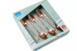 Coffret de 6 cuillères à moka Amefa Austin inox revêtement coloré