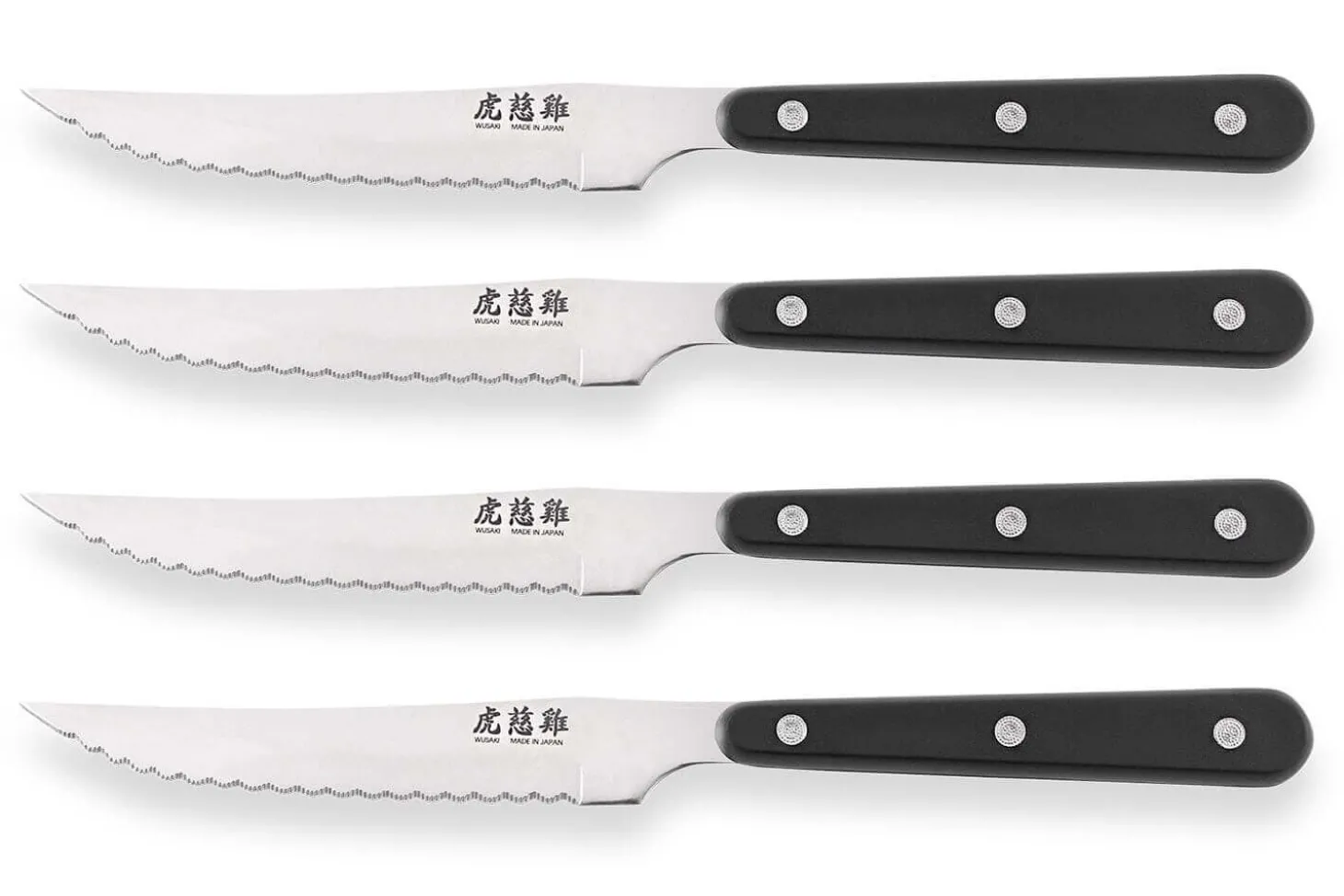 Coffret de table Wusaki 4 couteaux à steak 11cm