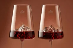 Coffret de 2 verres à vin Alaskan Maker Topographic Mont Blanc & Everest