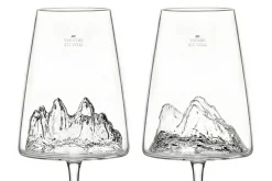 Coffret de 2 verres à vin Alaskan Maker Topographic Tre Cime di Lavaredo & Tofane