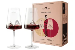 Coffret de 2 verres à vin Alaskan Maker Topographic Grand Canyon & Mont Cervin