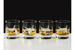 Coffret de 4 verres à whisky Selbrae House - Motif faisan