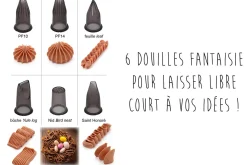 Coffret 6 douilles De Buyer Créatif en Tritan décor fantaisie