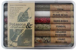 Coffret d'épices Le Monde en Tube Poissons et Crustacés 6 saveurs