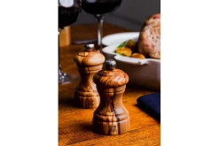 Coffret duo moulin à sel et poivre Peugeot Bistro en bois d'olivier 10cm