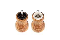 Coffret duo moulin à sel et poivre Peugeot Bistro en bois d'olivier 10cm