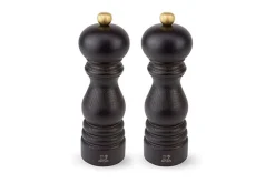 Coffret duo moulin à sel et poivre Peugeot Paris U Select en bois chocolat 18cm