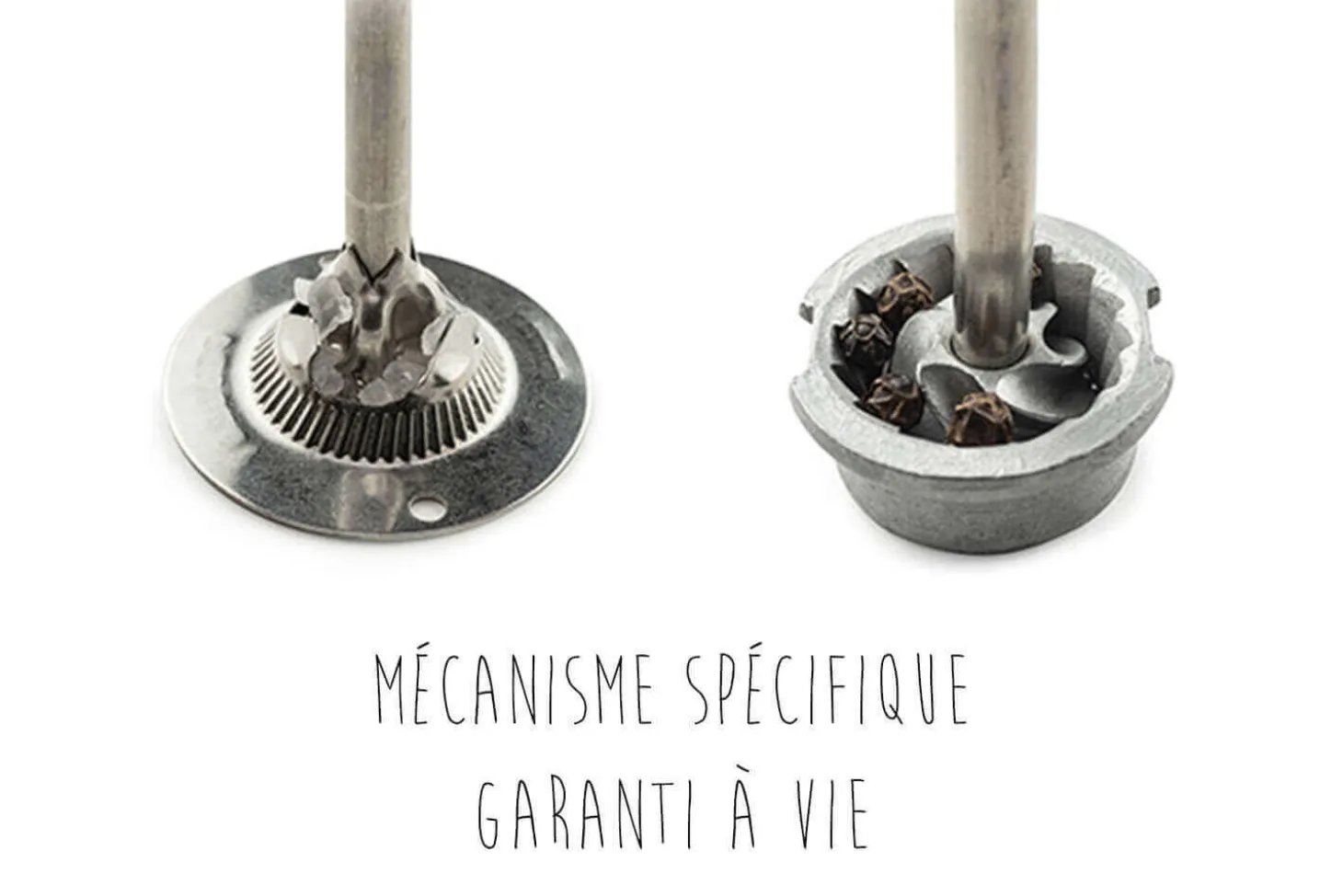 Coffret duo moulin à sel et poivre Peugeot Tahiti en bois noir + blanc