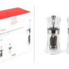 Coffret duo moulin à sel et poivre Peugeot Oslo en acrylique et inox 14cm
