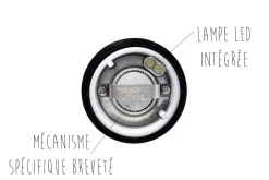 Coffret duo moulin à sel et poivre électrique Peugeot Elis Sense U Select en inox avec éclairage 20cm