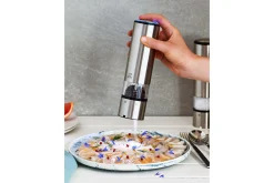 Coffret duo moulin à sel et poivre électrique Peugeot Elis Sense U Select en inox avec éclairage 20cm