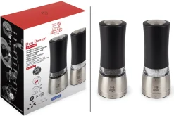 Coffret duo moulin à sel et poivre électrique Peugeot Daman
