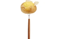 Coffret 2 fourchettes à pommes de terre Triangle Sense inox et manche prunier