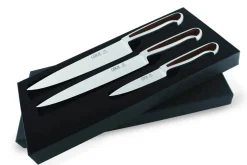 Coffret Güde Delta 3 couteaux en acier forgés à la main