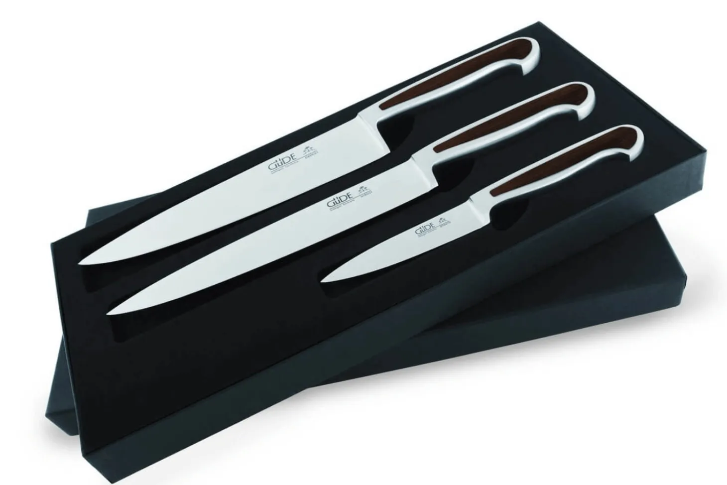 Coffret Güde Delta 3 couteaux en acier forgés à la main